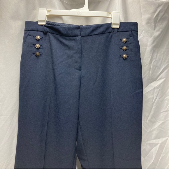 The Limited Navy Blue Sailor Front Cassidy Fit Crop Pants No Tag Medium - Picture 4 of 8